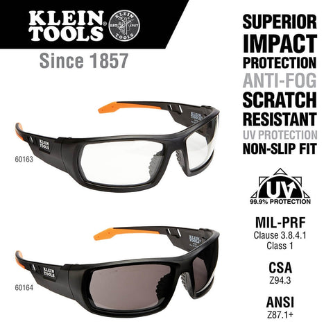 Klein 60164 Professional Safety Glasses Full Frame, G