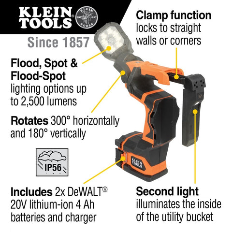 Klein BAT20UBL1 Cordless Utility Bucket LED Light Kit