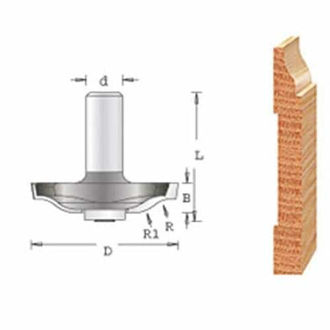 Amana Tool 54299 Base Molding With Bb 1-13/16" D.