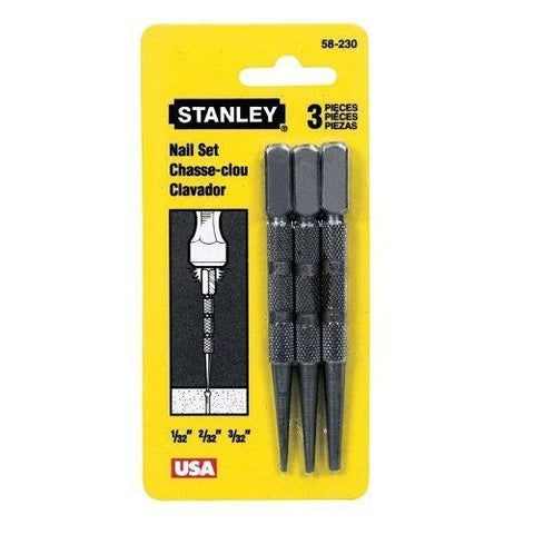 Stanley Nailset 3Pc