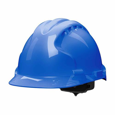 PIP 280-AHS150-50 Mk8 Evolution Hard Hat Blue Polyester Strap Suspension W/ Impact Liner Ratchet Adjustment Ansi Z89.1-2009 Type 2 Class G & E 8 Packs of (1)