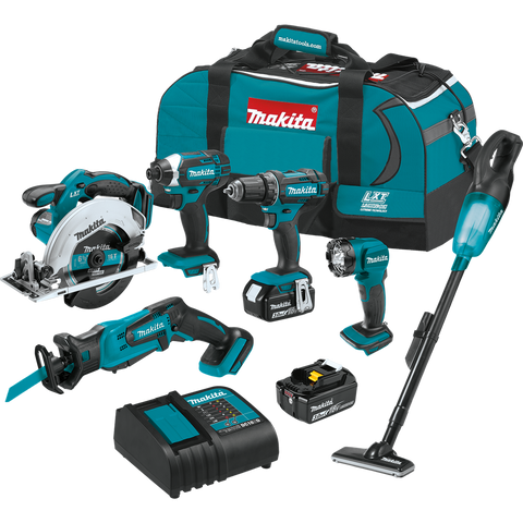 Makita XT614SX1 18V LXT Li-Ion 6 Pc. Combo Kit