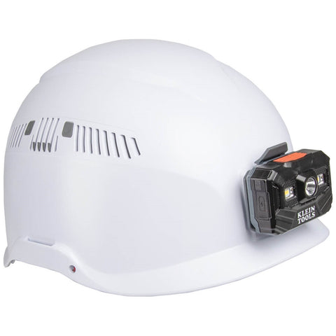 Klein 60150 Safety Helmet, Vented-Class C, Headlamp