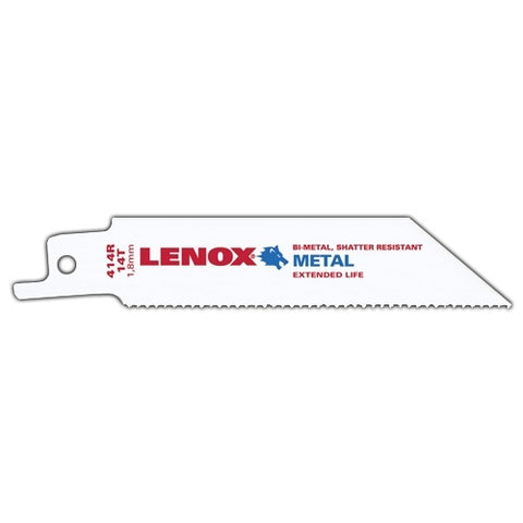 Lenox 20550-414R 4" 14Tpi Metal Cutting Reciprocating Saw Blade Pack Of 5