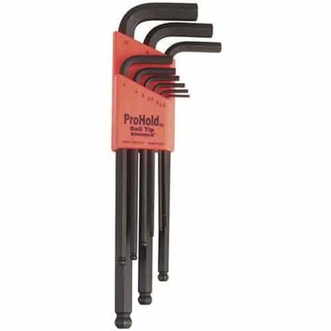 Bondhus 74999 Prohold L-Wrench Sets, 9 Pc. Set 1.5-10Mm.  Pblx9M