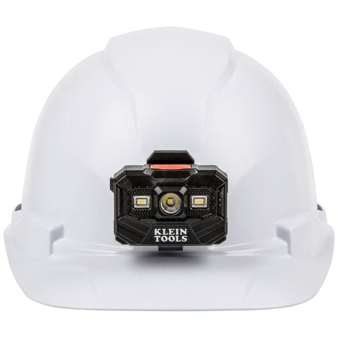 Klein 60107RL Hard Hat, Non-Vented with Headlamp