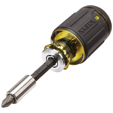 Klein 32308 8-in-1 Adjust. Stubby Screwdriver