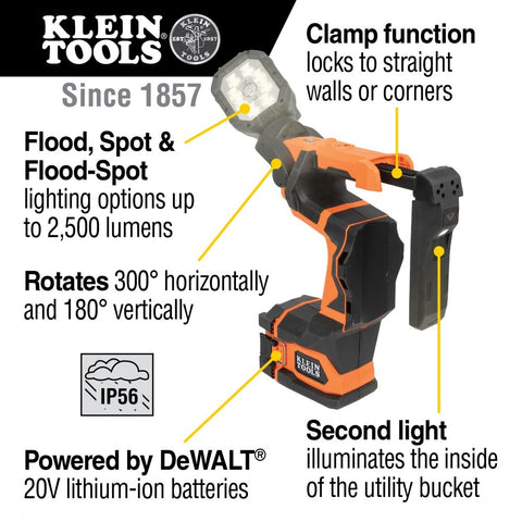 Klein BAT20UBL Cordless Utility Bucket LED Light