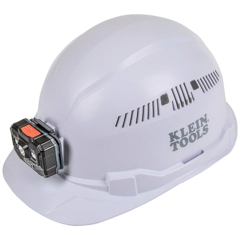 Klein 60113RL Hard Hat, Vented Rechargeable Headlamp