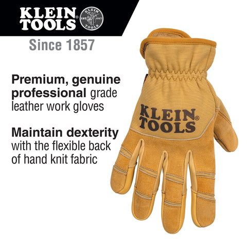 Klein 60609 Leather All Purpose Gloves, XL