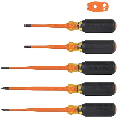 Klein Tools 33736INS Insulated Slim Tip Driver Set, 6 Pc