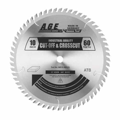 Age Saw Blades Md10-600-30 Crosscut 10"X60T Atb Blade