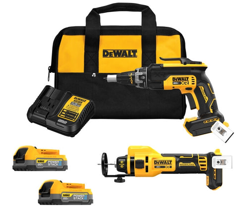 Dewalt Dck265E2 20V Max Bl Screwgun & Cutout Kit