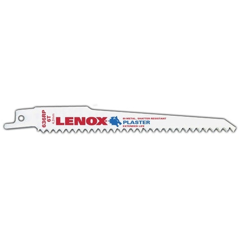 Lenox Reciprocating Saw Blade With Power Blast Technology Bi-Metal 6-Inch 6 Tpi 5/Pk