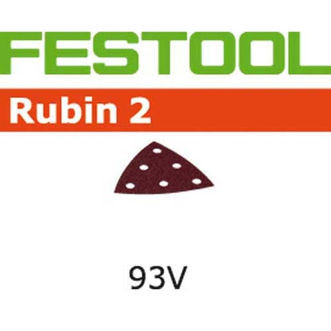 Festool 499161 P40 Grit Rubin 2 Abrasives for RO 90 / DX 93 Pack of 50