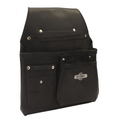 Buckaroo NBF3B Leather 3 Pocket Low Drop Bag - Black