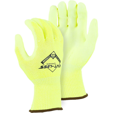 Majestic 35-445Y Hi-Vis Cut-Less Knit Glove, Dozen