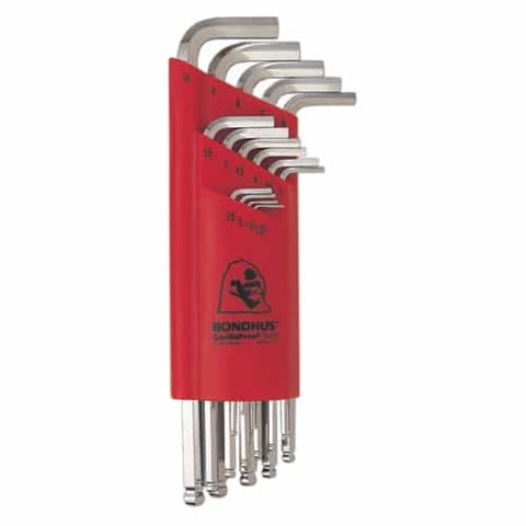 Bondhus 17095 Balldriver L Wrench Sets With Briteguard Plating.