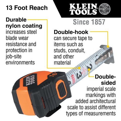 Klein Tools 9516 16' Compact Tape Measure