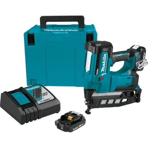 Makita XNB02RJ 18V Cordless 2-1/2 in. Finish Nailer Kit