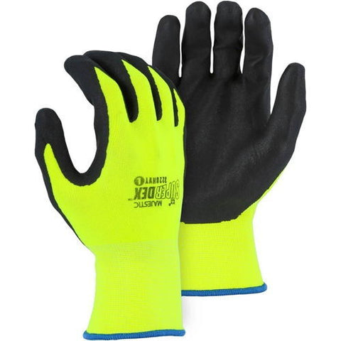 Majestic 3228HVY Nitrile Palm Coated Hi-Viz Gloves