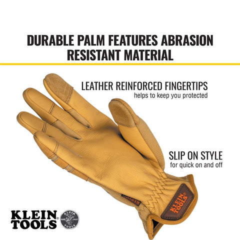 Klein 60609 Leather All Purpose Gloves, XL