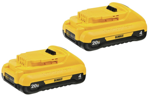 DeWalt DCB240-2 20V Max Compact 4Ah Battery Dual Pack