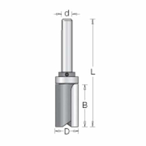 Amana Tool 45462 Plunge Bit With B/B On Top Router Bit