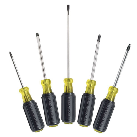 Klein Tools 85445 Screwdriver Set, SL, PH, Sq, 5 Pc