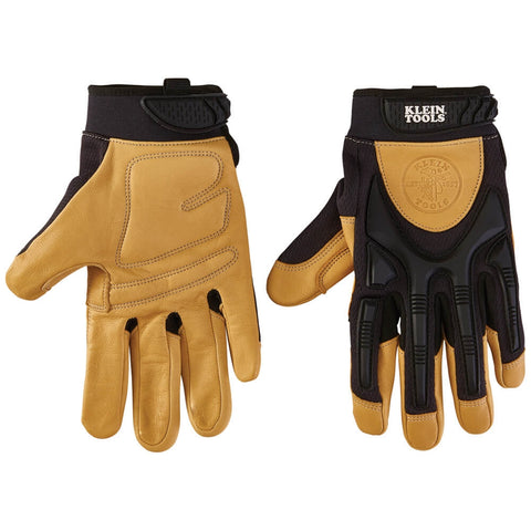 Klein 60189 Leather Work Gloves, X-Large, Pair