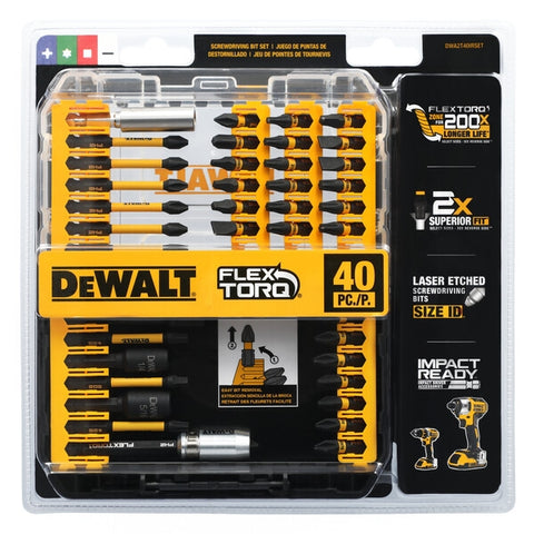 DEWALT Impact Ready FlexTorq Screwdriver Bit Set (40-Piece)