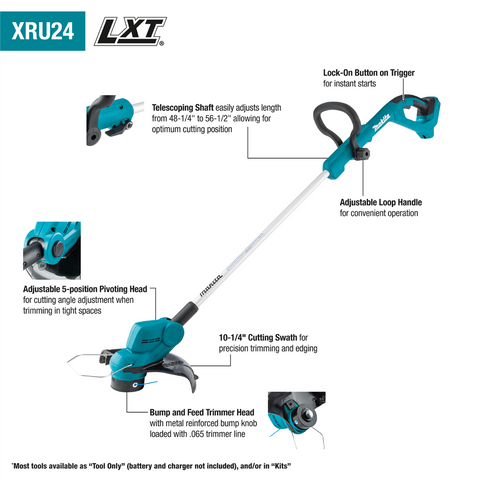 18V LXTÃ‚Â® Lithium-Ion Cordless String Trimmer (Tool Only)