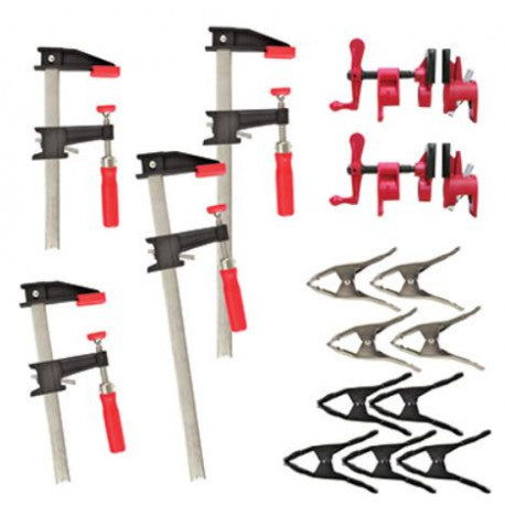 Bessey BGP-15PC 15 pc bar, pipe and spring clamp set