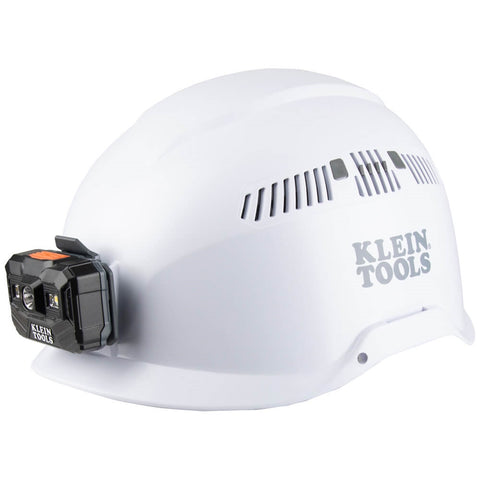 Klein 60150 Safety Helmet, Vented-Class C, Headlamp