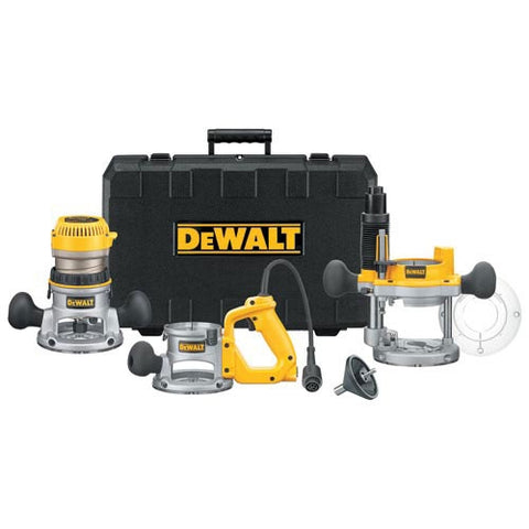 Dewalt Dw618B3 Heavy-Duty 2-1/4 Hp Three Base Router Kit