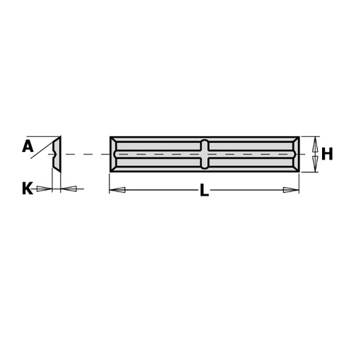 CMT 790.300.01  Standard Insert Knives, 2 Cutting Edges