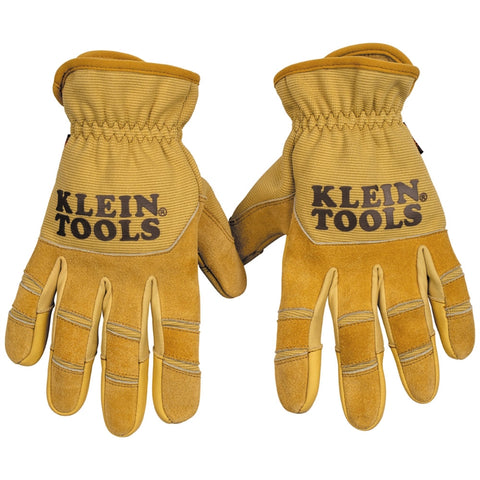 Klein Tools 60606 Leather All Purpose Gloves, S