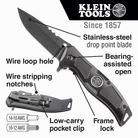 Klein 44228 Electrician's Open Pocket Knife