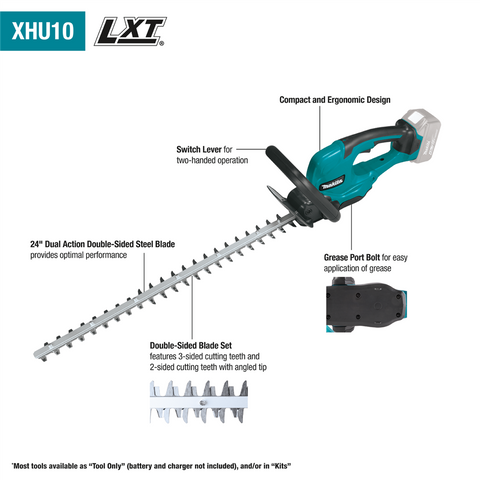 18V LXTÃ‚Â® Lithium-Ion Cordless 24" Hedge Trimmer Kit, with one battery (4.0Ah)