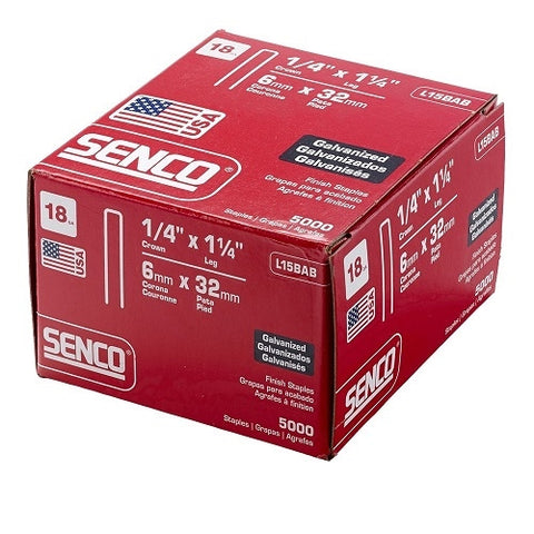 Senco L15BAB 18 x  1/4in Crn x 1-1/4in EG