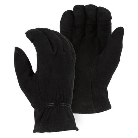 Majestic 1548BLK Winter Lined Black Drivers Gloves