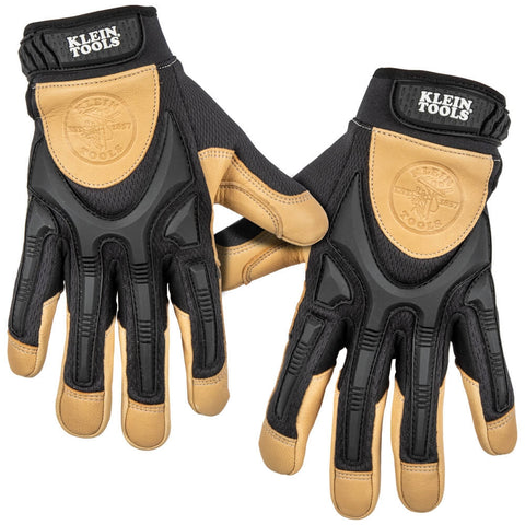 Klein 60189 Leather Work Gloves, X-Large, Pair