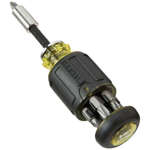 Klein 32308 8-in-1 Adjust. Stubby Screwdriver