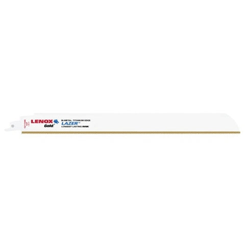 Lenox Gold Power Arc Reciprocating Saw Blade For Medium Metal Cutting 12-Inch 18 Tpi 5-Pack