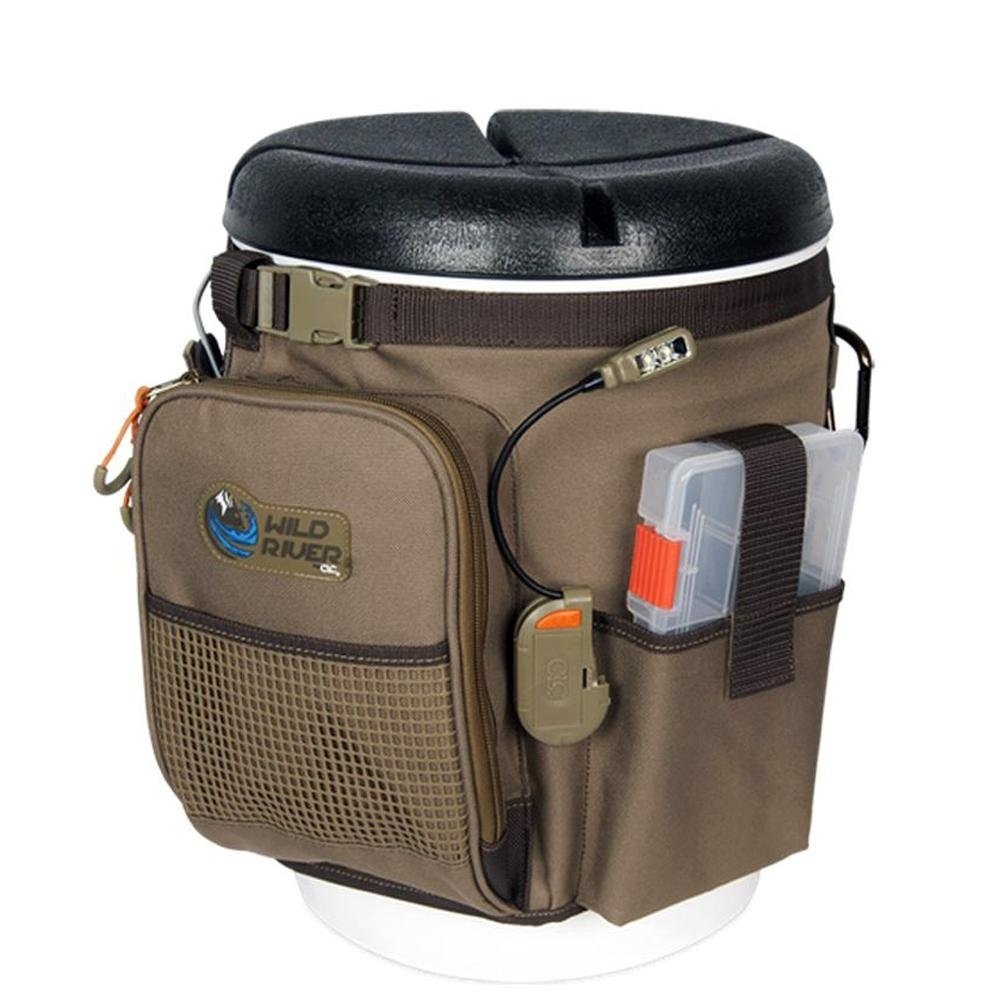 Wild River WT3507 Tackle Tek Rigger Lighted Bucket Organizer with Plier  Holder and Two PT3500 Trays- Ace Tool