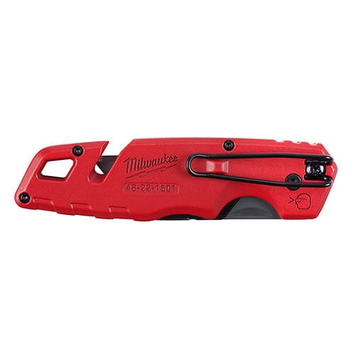 Milwaukee Fastback 6.87 in. Press and Flip Folding Utility Knife Set Red 2  pk - Ace Hardware